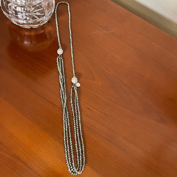 Saachi Silver sparkly Necklace - Picture 9 of 9